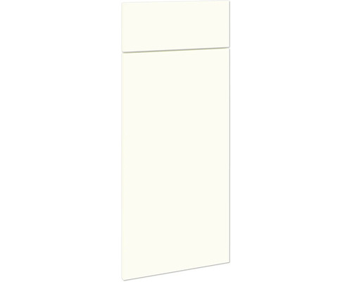 PICCANTE Smart Set de façade meuble bas 30 cm 1 porte pivotante et 1 cache de tiroir blanc structure fine avec bord épais « X » Façade d'armoire