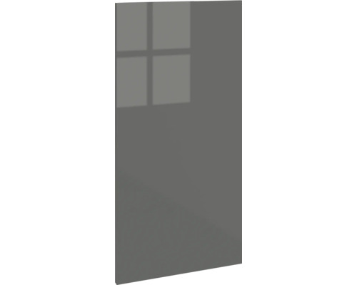 PICCANTE Smart Porte d'armoire pour meuble haut d'angle 60 cm H: 70 cm anthracite brillant « K » Façade de cuisine au design brillant
