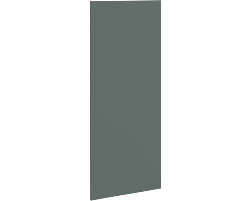 PICCANTE Smart Porte d'armoire pour armoire haute d'angle 60 cm H:89,2 cm vert pierre mat avec bord épais "L" Façade de meuble grise