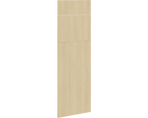 PICCANTE Smart Set de façade armoire haute pour réfrigérateur/congélateur combiné 1 trappe et 2 portes pivotantes chêne clair reproduction avec bord épais "AU" Façade de meuble de cuisine en bois