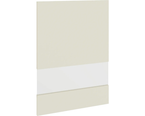 PICCANTE Smart Porte en verre à segment pour armoire haute 50 x 70 cm beige sable mat satiné avec bord épais "O" Panneau décoratif pour décoration murale
