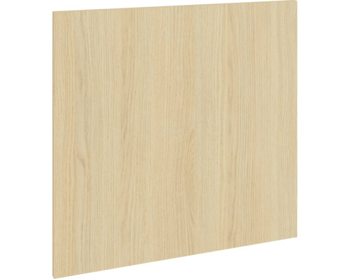 PICCANTE Smart Cache de lave-vaisselle pour lave-vaisselle partiellement intégré 60 cm chêne clair reproduction avec bord épais "BA" Panneau en bois avec grain de bois