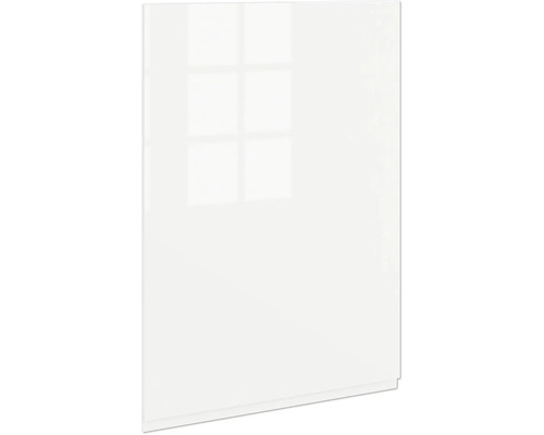 PICCANTE Smart Porte d'armoire pour armoire haute 60 x 89,2 cm blanc haute brillance peint avec poignée encastrée intégrée "J" Façade de cuisine