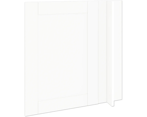 PICCANTE Smart Front Eckunterschrank 100 cm 1 Drehtür Landhaus weiss matt "AG" Küchenfront mit Rahmen