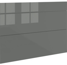 Façade de cuisine gris brillant avec trois tiroirs