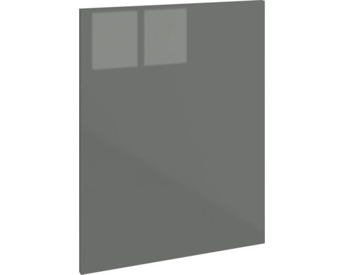 PICCANTE Smart Cache de lave-vaisselle pour lave-vaisselle partiellement encastré 45 cm anthracite brillant « BB » Façade de cuisine