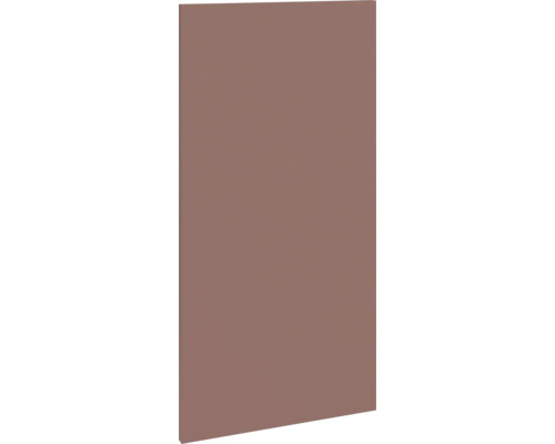 PICCANTE Smart porte d'armoire pour armoire d'angle haute 60 cm H : 70 cm rouge rouille mat avec bord épais « K » Panneau en bois