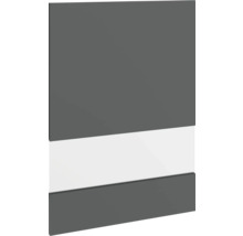 Façade de meuble avec bande transversale blanche