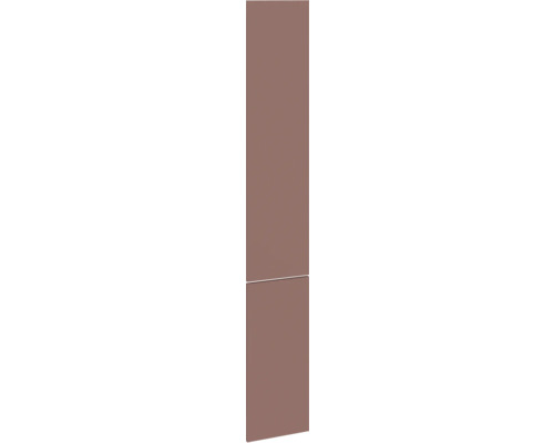 PICCANTE Smart Frontenset Apothekerschrank 30 cm rostrot matt mit Dickkante "AQ" Zweiteilige Küchenfront
