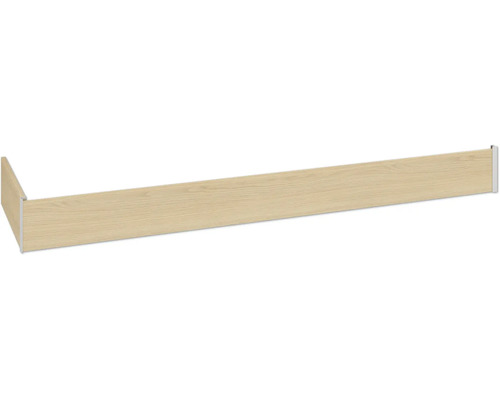 Pack de plinthes PICCANTE Smart l: 180 cm h: 16,3 cm imitation chêne clair "DF" Tablette d'étagère en bois avec support métallique