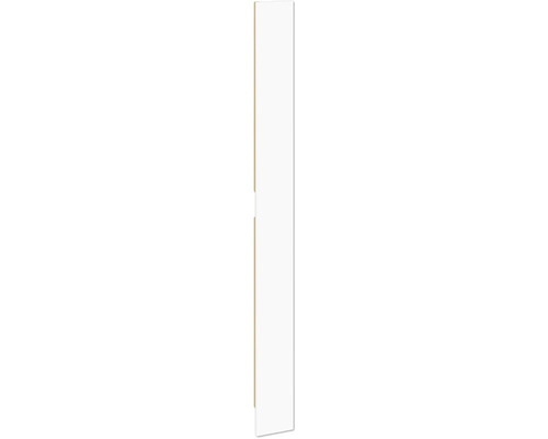 Panneau de porte blanc avec cadre en bois