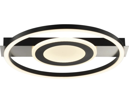 Plafonnier Maureen LED 22 W 2600 lm fer noir Plafonnier LED avec design circulaire