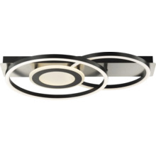Plafonnier LED moderne avec deux anneaux
