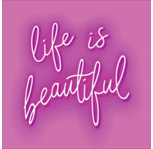 Dekoration mit der Aufschrift Life is beautiful