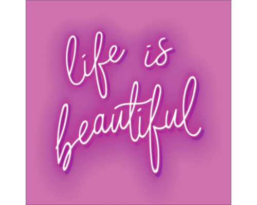 Dekoration mit der Aufschrift Life is beautiful