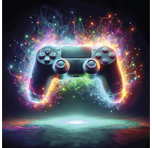 Console de jeu avec effets de lumière pour une expérience de jeu intense.