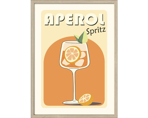 Gerahmtes Bild mit Aperol Spritz Motiv