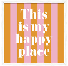 Gerahmtes Bild mit dem Text: Dies ist mein glücklicher Ort