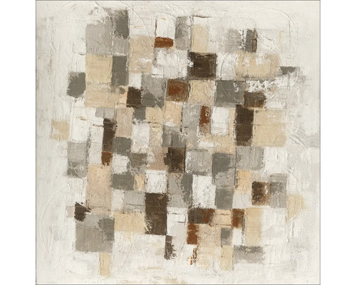 Peinture abstraite avec des formes rectangulaires