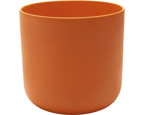 Pot de fleurs Alma céramique Ø 13,5 cm h 12,6 cm orange Pot de fleurs simple
