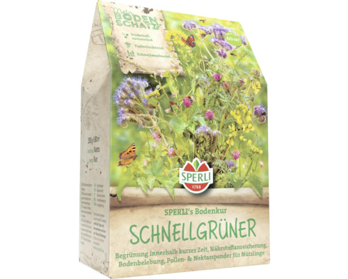Sperli Schnellgrüner Bodenkur Packung mit Blumenmotiv