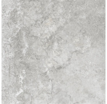 Graue Bodenfliese mit Steinoptik.