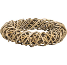 Couronne décorative en rotin