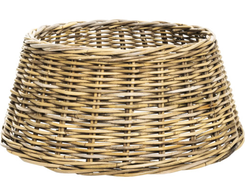 Abdeckung für Weihnachtsbaumständer Rattan ø 60 cm H 26 cm Geflochtener Korb