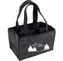 Sac en feutre avec six compartiments et poignées