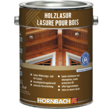 Holzlasur im Metalleimer mit Hornbach Logo