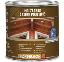 Holzlasur Dose mit Blauer Engel Siegel und Hornbach Logo