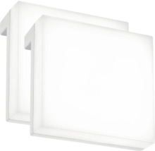 Zwei quadratische LED Paneele für die Deckenmontage