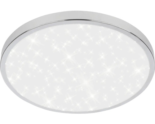 Bad Deckenlampe Tak LED 10,5 W 1300 lm chrom Runde Deckenleuchte mit Sternenmuster