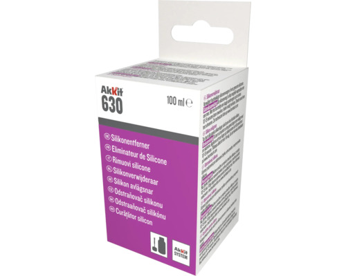 Solvant anti-silicone Akkit 630 100 ml Akkit 630 dissolvant de silicone, 100 ml