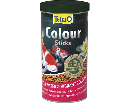 TetraPond Nourriture pour poissons Colour Sticks 1 L Tetra Pond Colour Sticks nourriture pour poissons d'ornement de bassin