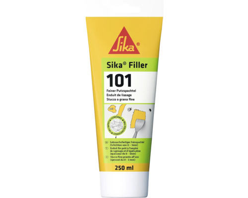 Sika® Filler 101 enduit à spatuler prêt à l'emploi blanc 250 ml Sika Filler 101 Enduit de lissage fin en conditionnement de 250 ml