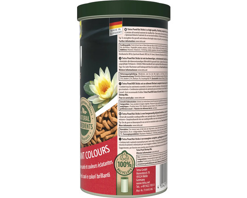 Tetra Pond Koi Sticks Packung, schwimmendes Hauptfutter für Koi