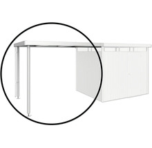 Abri de voiture avec remise à outils
