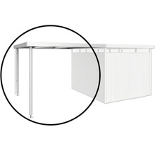 Carport avec abri de jardin pour abriter les véhicules et les outils de jardin