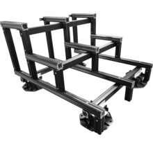 Structure de profilé en aluminium noir pour simulateurs