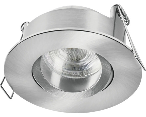 Einbaustrahler aus Metall mit runder Form