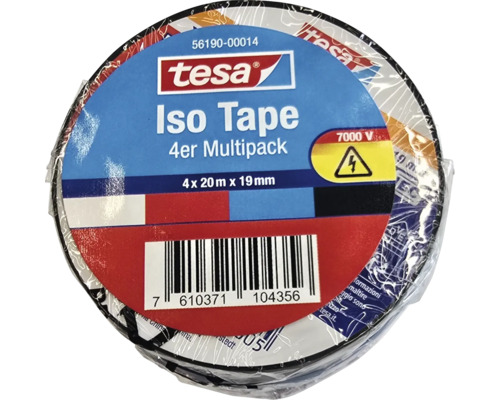 Ruban isolant Tesa Logo, lot de quatre