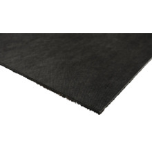 Nahaufnahme einer schwarzen Bautenschutzmatte.