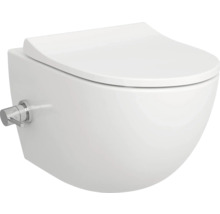 Wand-Tiefspülklosett mit Betätigungshebel