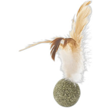 Balle à cataire avec plumes pour chats