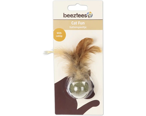 Jouet pour chat avec plumes et herbe à chat