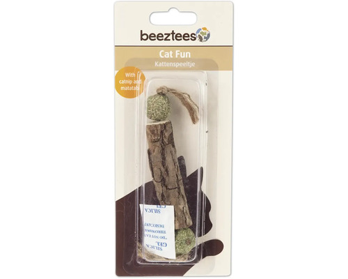 Jouet pour chat Beeztees avec herbe à chat et matatabi dans son emballage