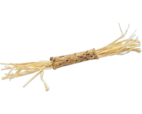 Élément décoratif en liège et raphia