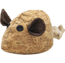 Figurine décorative souris en liège