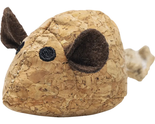 Figurine décorative souris en liège